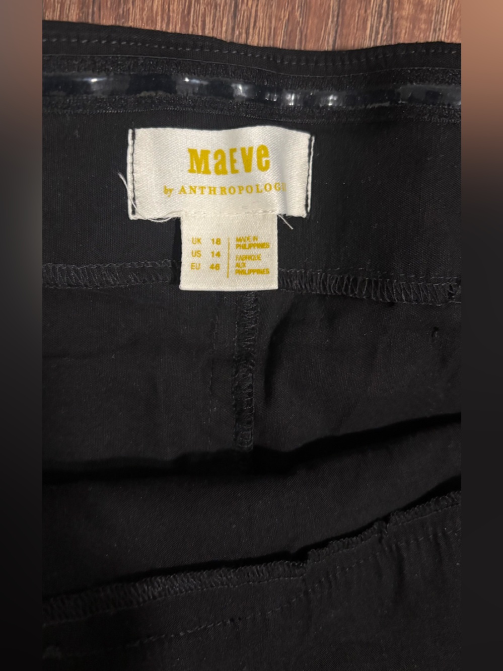Maeve Black Jumpsuit with Elastic Waist